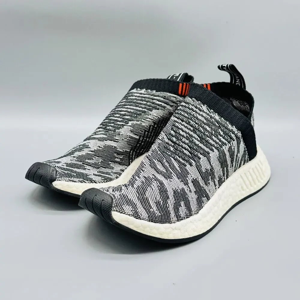 Adidas Shoes Mens 5 Black White NMD CS2 Camo Glitch Running Athletic Sneakers